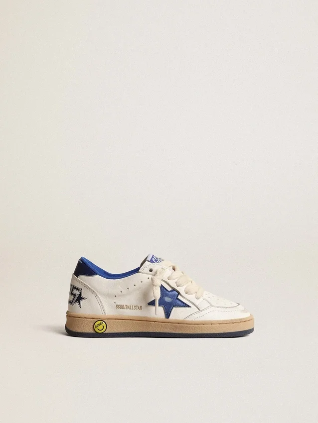 Young Ball Star with blue metallic leather star and heel tab