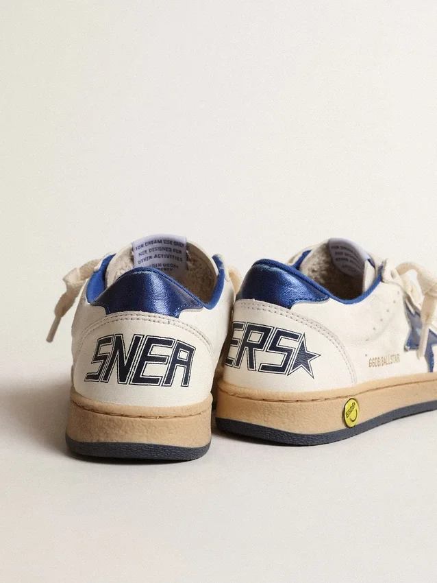 Young Ball Star with blue metallic leather star and heel tab