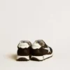 Young Marathon in black nylon with printed star and leather heel tab