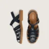 Young Maxime sandals in navy-blue leather