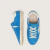 Young Super-Star in bright blue suede with white leather star
