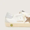 Young Super-Star with gold glitter star and silver metallic leather heel tab